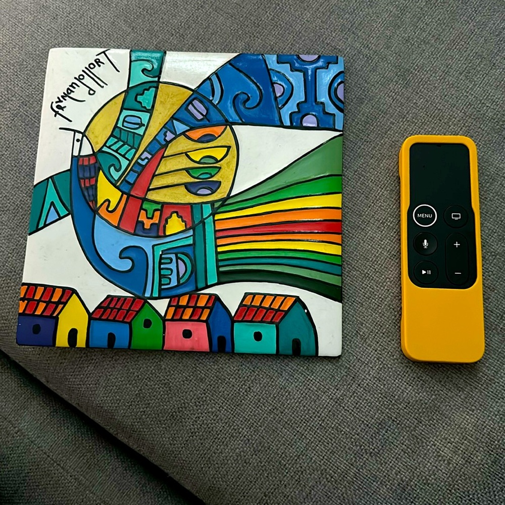 Fernando Llort tile art piece